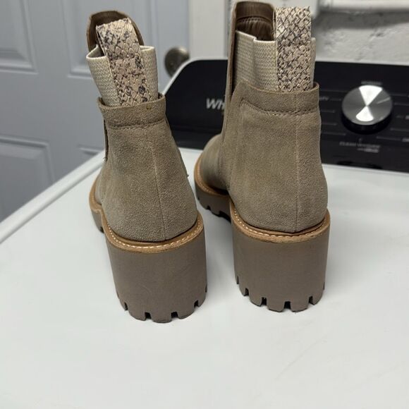 Women's Tan Ankle Boots - BRAND NEW Dolce Vita Soze 8.5 Booties - Picture 5 of 6